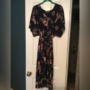 J. Jill Knit Floral Button Down Dress SIZE XL